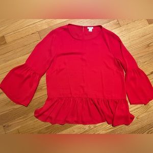 J Crew red dress shirt